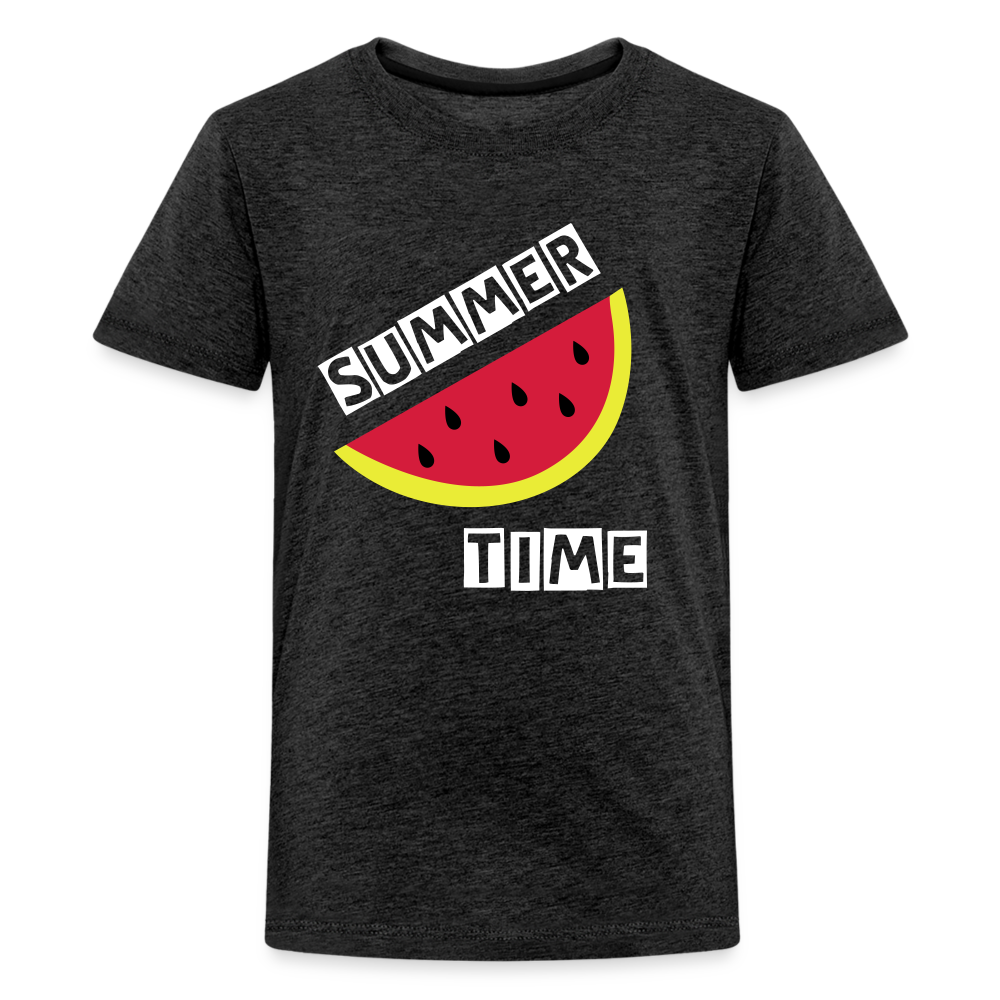 Teenager Premium T-Shirt - Melone - Anthrazit