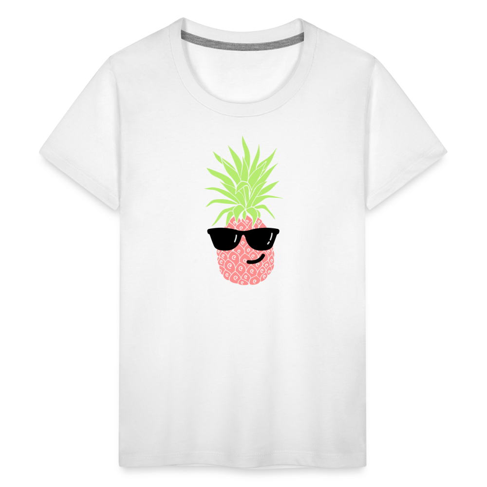 Teenager Premium T-Shirt - Ananas - weiß