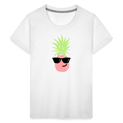 Teenager Premium T-Shirt - Ananas - weiß