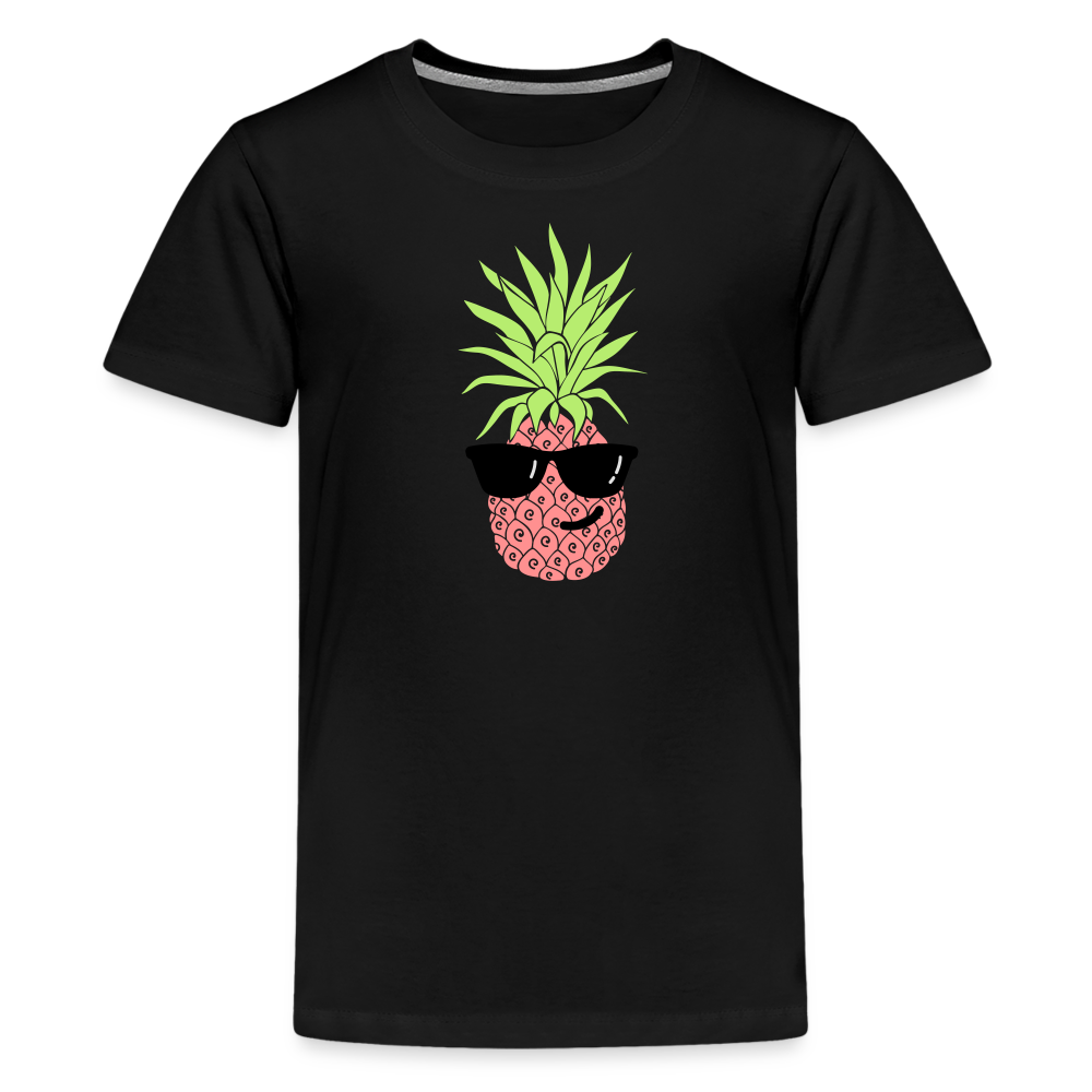 Teenager Premium T-Shirt - Ananas - Schwarz