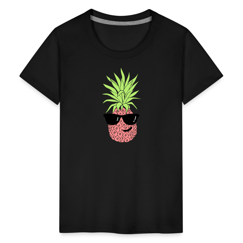 Teenager Premium T-Shirt - Ananas - Schwarz