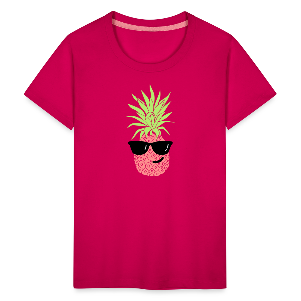 Teenager Premium T-Shirt - Ananas - dunkles Pink