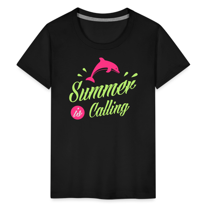 Teenager Premium T-Shirt - Summer is calling - Schwarz