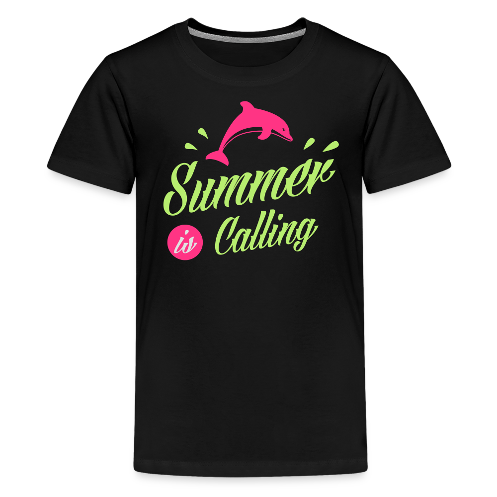 Teenager Premium T-Shirt - Summer is calling - Schwarz