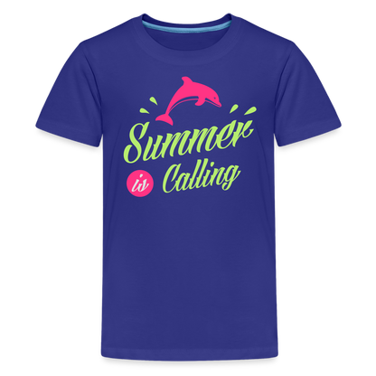 Teenager Premium T-Shirt - Summer is calling - Königsblau