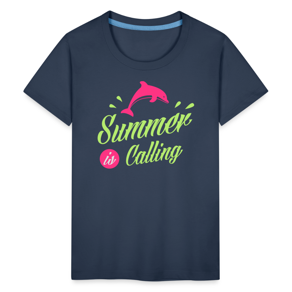 Teenager Premium T-Shirt - Summer is calling - Navy