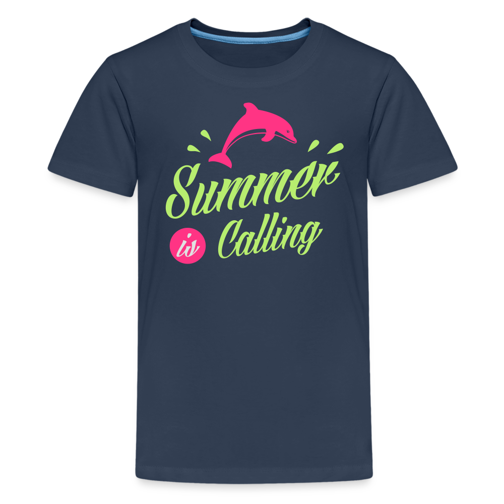 Teenager Premium T-Shirt - Summer is calling - Navy