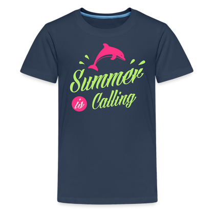 Teenager Premium T-Shirt - Summer is calling - Navy