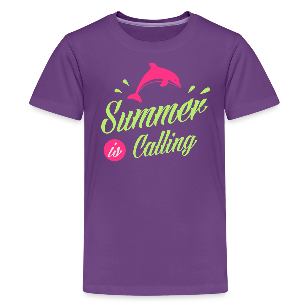 Teenager Premium T-Shirt - Summer is calling - Lila