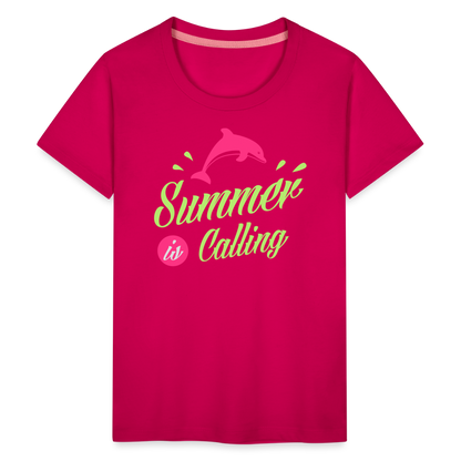 Teenager Premium T-Shirt - Summer is calling - dunkles Pink