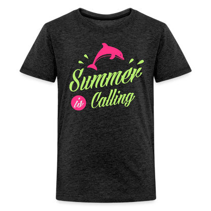 Teenager Premium T-Shirt - Summer is calling - Anthrazit