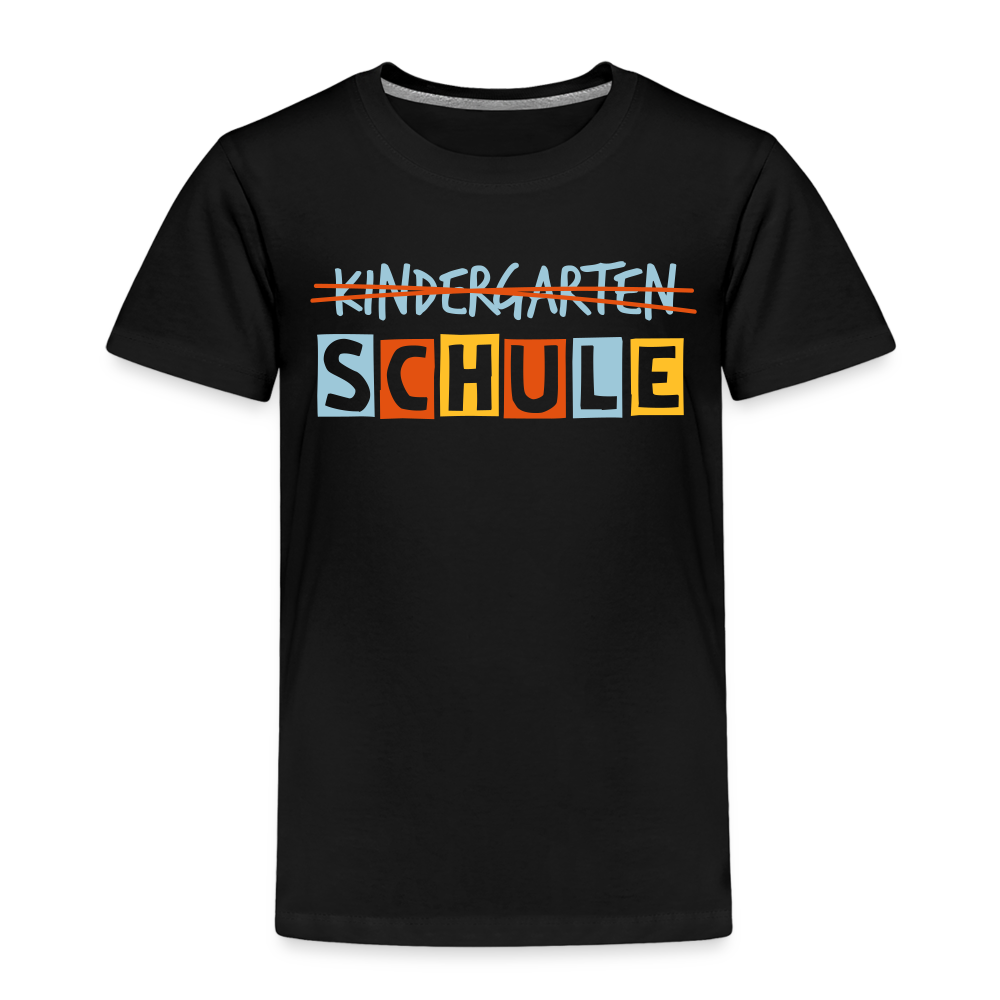 Kinder Premium T-Shirt - Schule - Schwarz