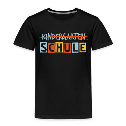 Kinder Premium T-Shirt - Schule - Schwarz