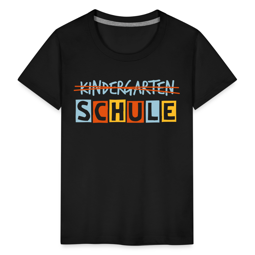 Kinder Premium T-Shirt - Schule - Schwarz