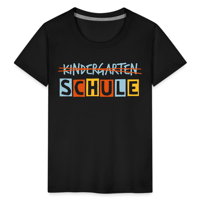 Kinder Premium T-Shirt - Schule - Schwarz