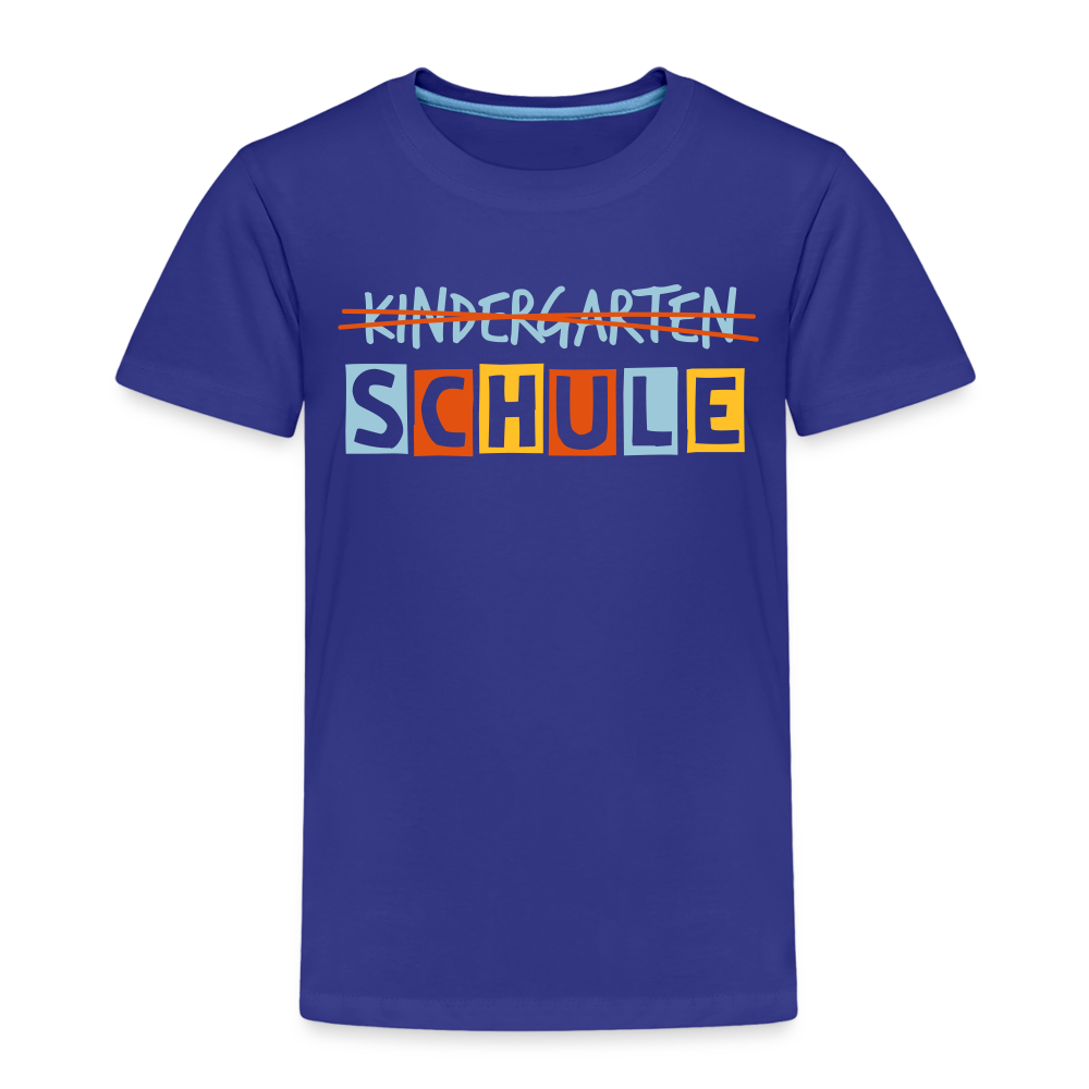 Kinder Premium T-Shirt - Schule - Königsblau