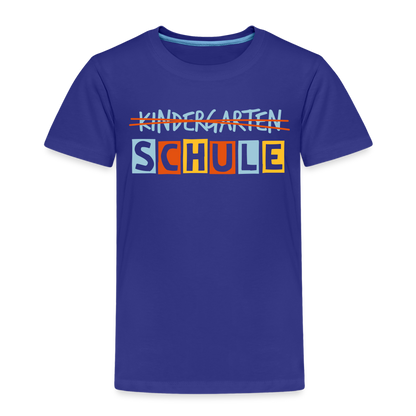 Kinder Premium T-Shirt - Schule - Königsblau