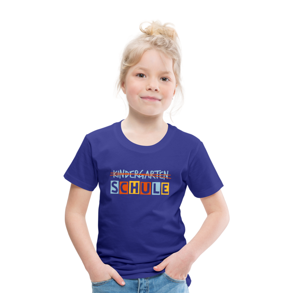 Kinder Premium T-Shirt - Schule - Königsblau