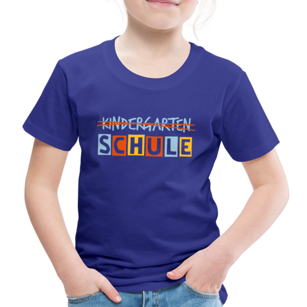 Kinder Premium T-Shirt - Schule - Königsblau