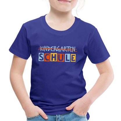 Kinder Premium T-Shirt - Schule - Königsblau