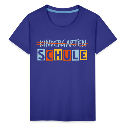 Kinder Premium T-Shirt - Schule - Königsblau