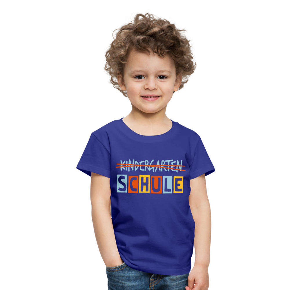 Kinder Premium T-Shirt - Schule - Königsblau