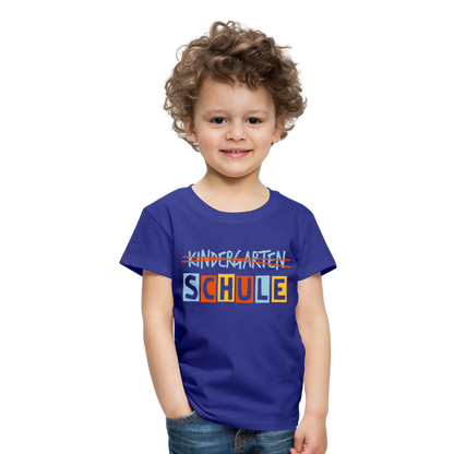 Kinder Premium T-Shirt - Schule - Königsblau