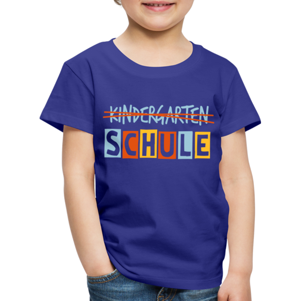 Kinder Premium T-Shirt - Schule - Königsblau