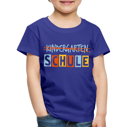 Kinder Premium T-Shirt - Schule - Königsblau