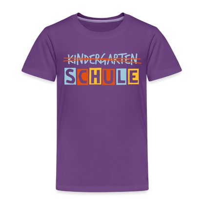 Kinder Premium T-Shirt - Schule - Lila