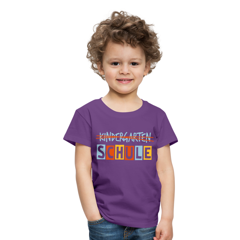 Kinder Premium T-Shirt - Schule - Lila