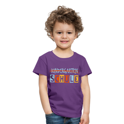 Kinder Premium T-Shirt - Schule - Lila