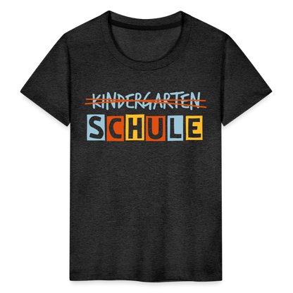 Kinder Premium T-Shirt - Schule - Anthrazit