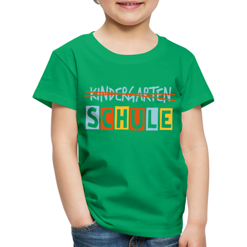 Kinder Premium T-Shirt - Schule - Kelly Green