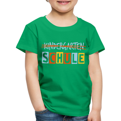 Kinder Premium T-Shirt - Schule - Kelly Green