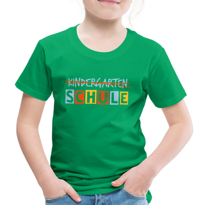 Kinder Premium T-Shirt - Schule - Kelly Green