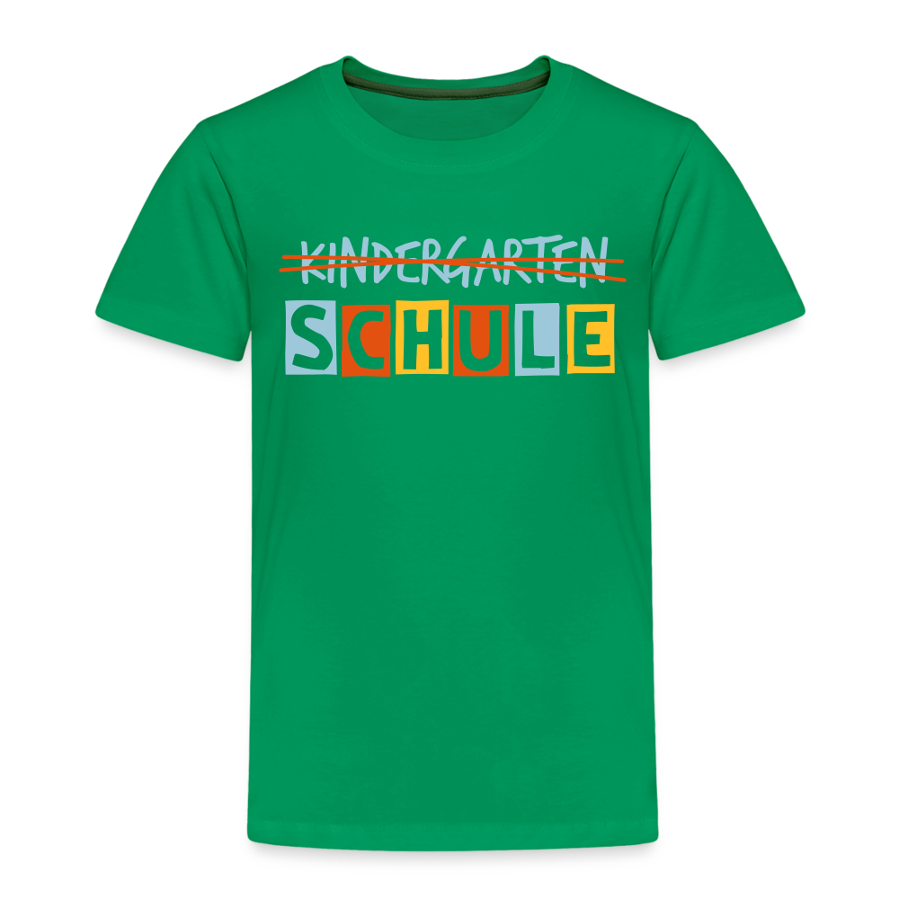 Kinder Premium T-Shirt - Schule - Kelly Green