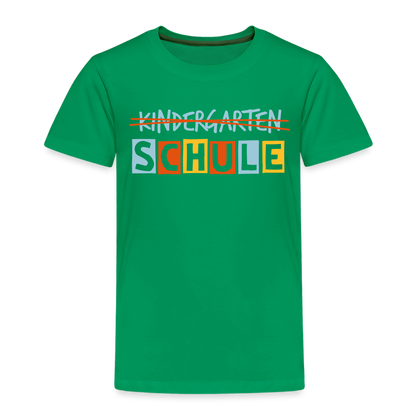 Kinder Premium T-Shirt - Schule - Kelly Green