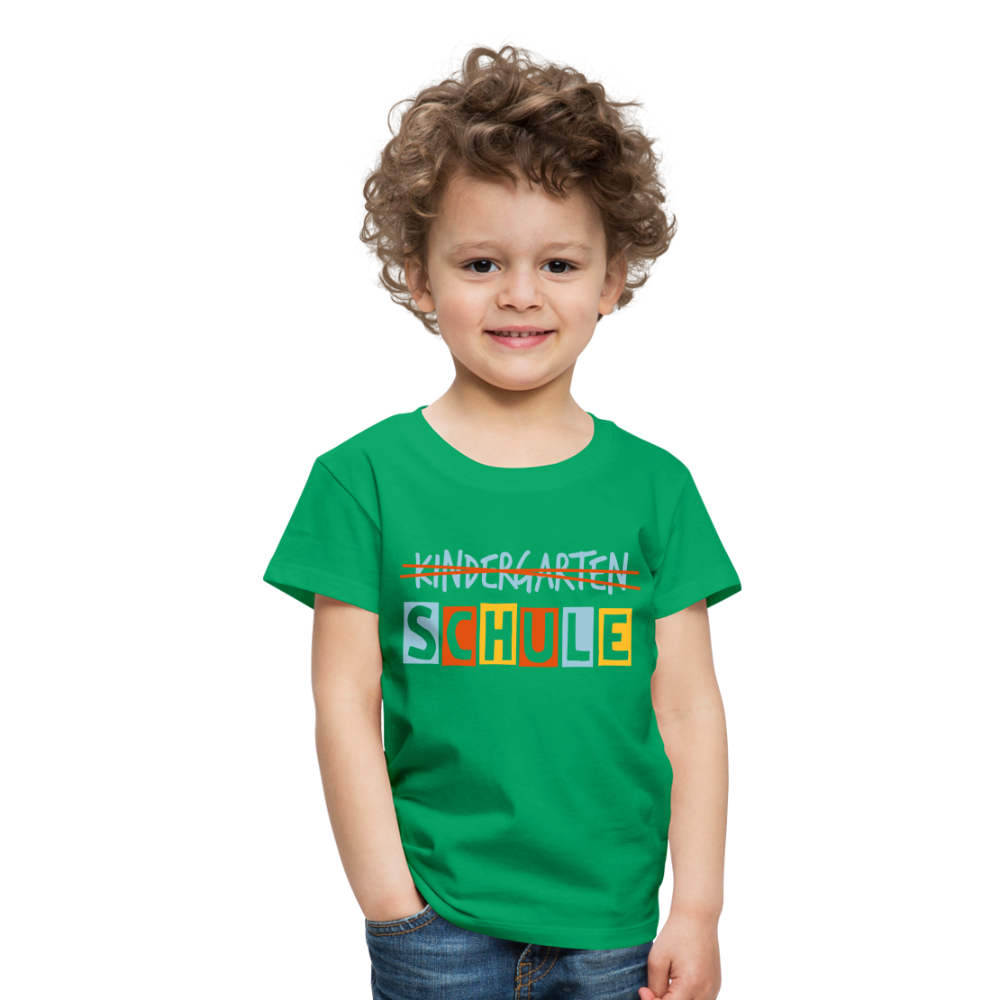 Kinder Premium T-Shirt - Schule - Kelly Green