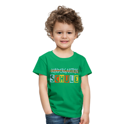 Kinder Premium T-Shirt - Schule - Kelly Green