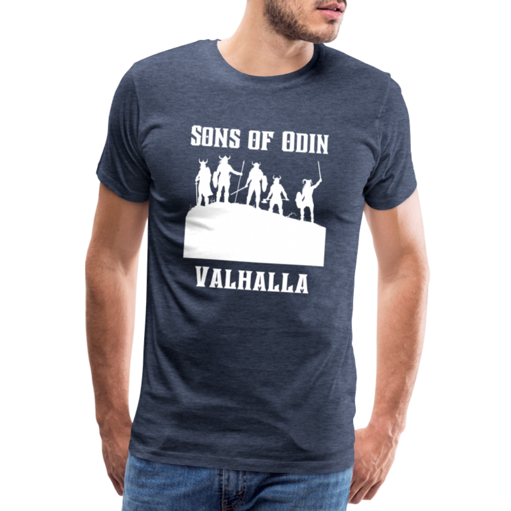 Männer Premium T-Shirt - Sons of Odin - Blau meliert