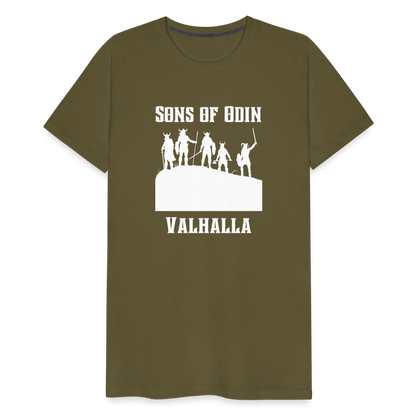 Männer Premium T-Shirt - Sons of Odin - Khaki