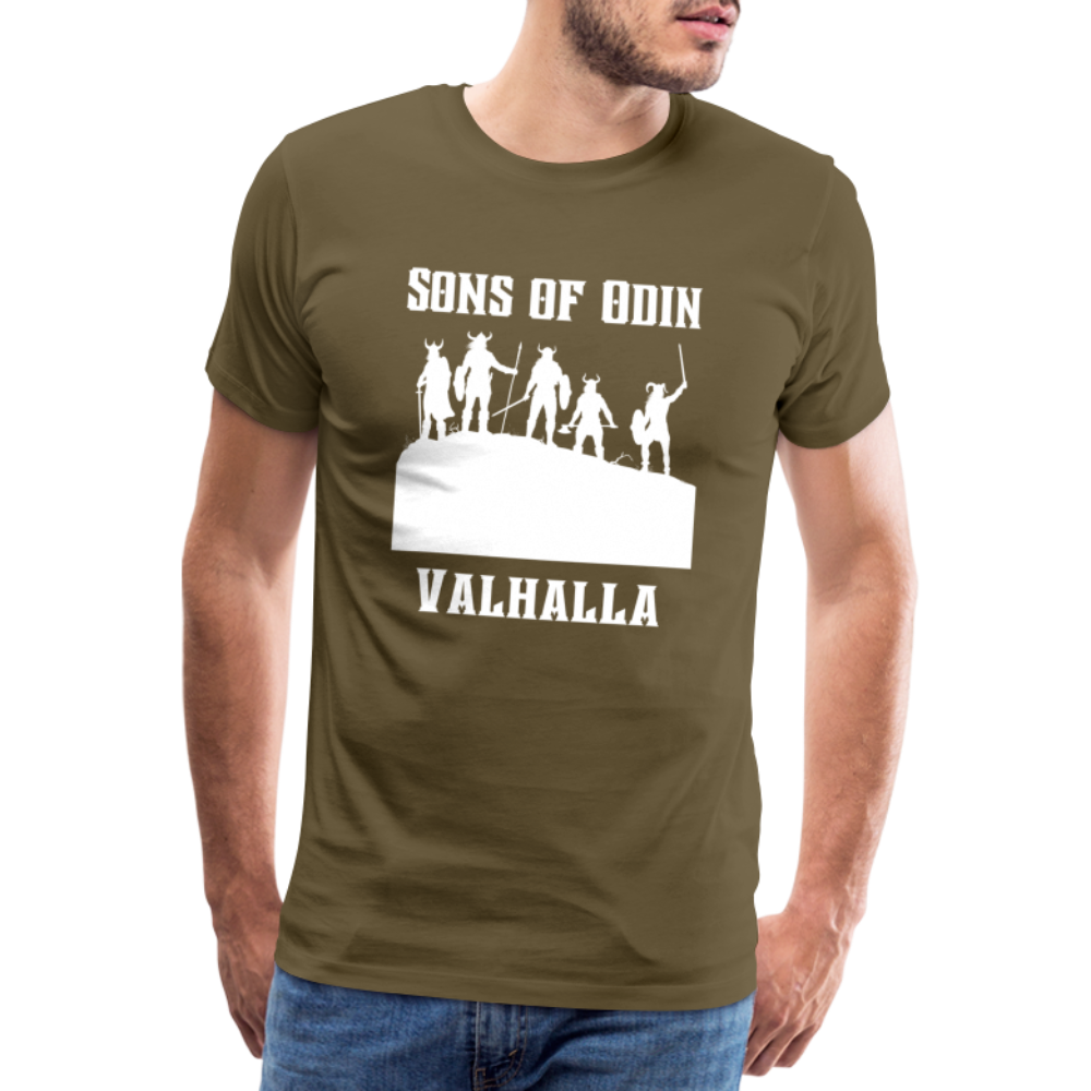 Männer Premium T-Shirt - Sons of Odin - Khaki