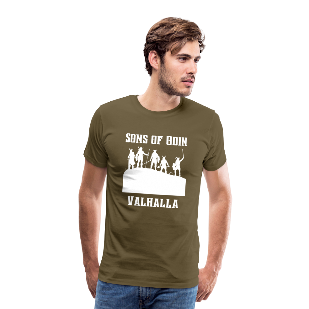 Männer Premium T-Shirt - Sons of Odin - Khaki