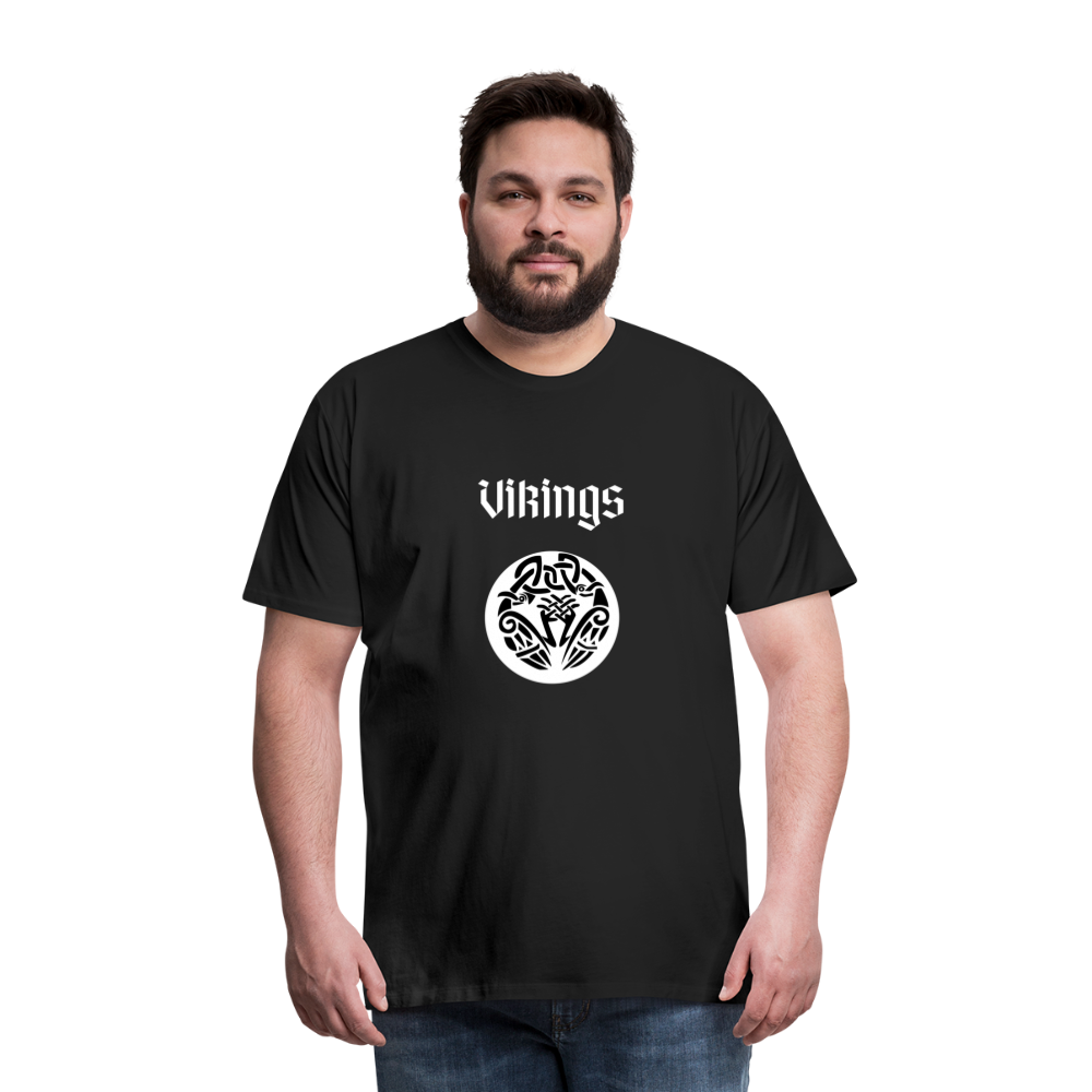 Männer Premium T-Shirt - Vikings - Schwarz