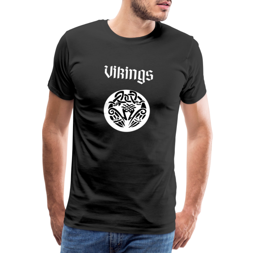 Männer Premium T-Shirt - Vikings - Schwarz