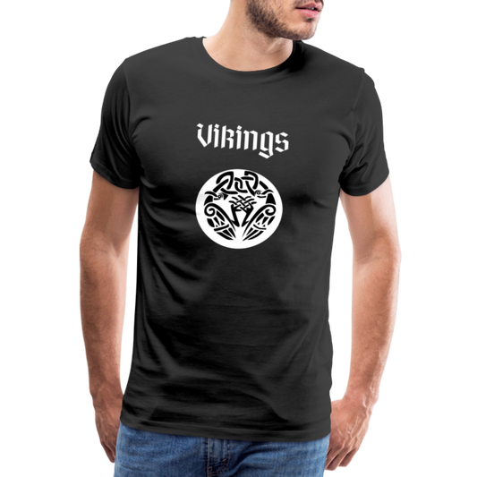 Männer Premium T-Shirt - Vikings - Schwarz