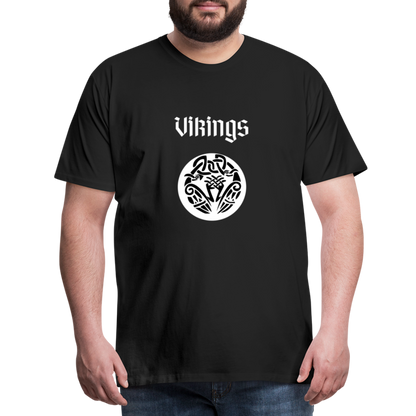 Männer Premium T-Shirt - Vikings - Schwarz