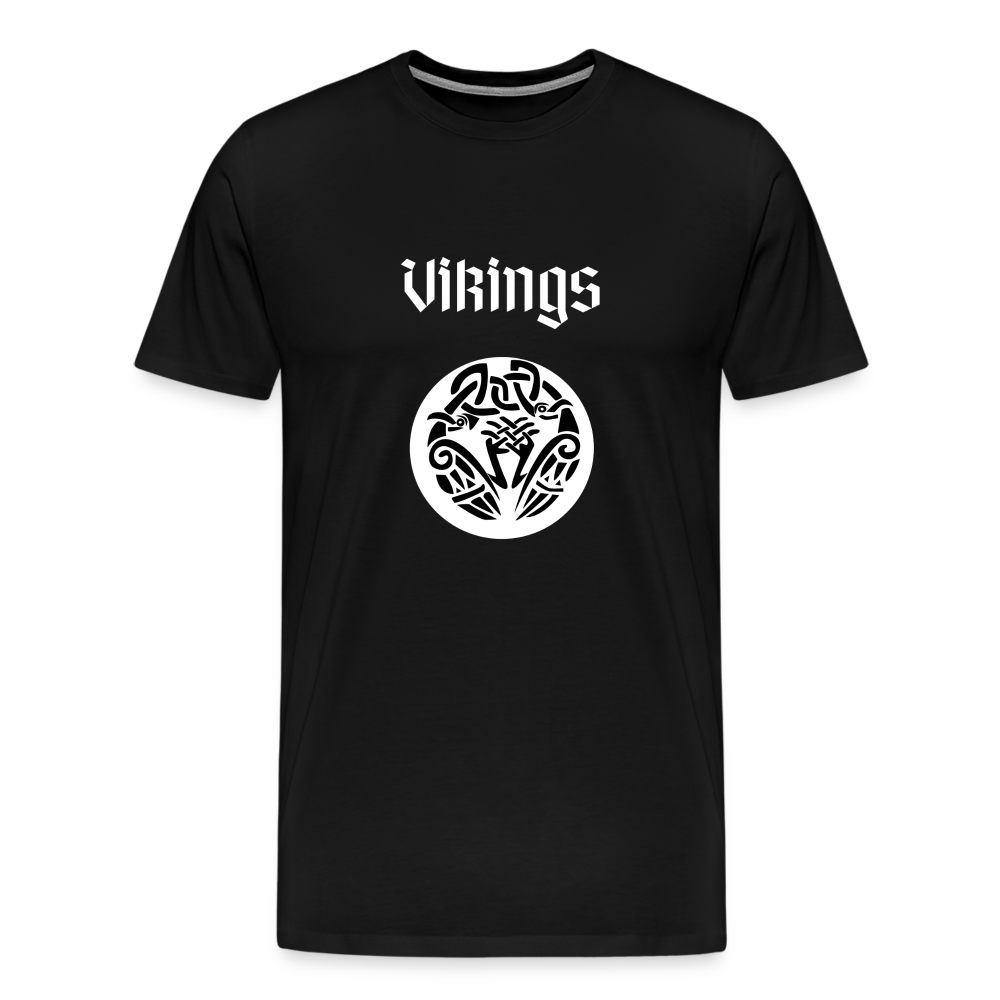 Männer Premium T-Shirt - Vikings - Schwarz