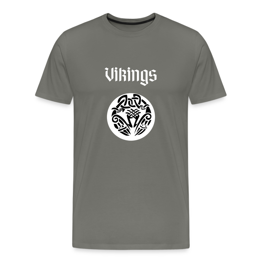 Männer Premium T-Shirt - Vikings - Asphalt